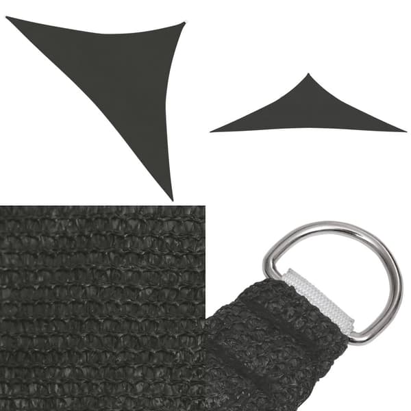 Solsejl 2,5x2,5x3,5 160 g/m² HDPE antracitgrå - Solsejl - Solskærm - Home & Living