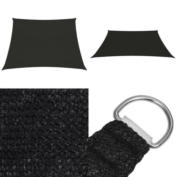 Aurinkopurje 160 g/m² musta 3/4x2 m HDPE - Aurinkovarjopurje - Aurinkovarjopurjeet - Home & Living