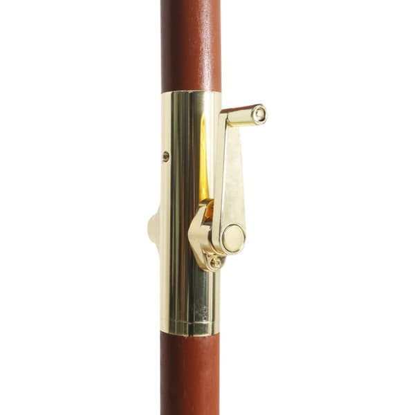 Parasoll med trästång 300x258 cm svart - Parasoll - Parasol - Home & Living