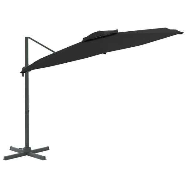 Parasoll med ventilation svart 400x300 cm - Frihängande Parasoll - Parasoll - Home & Living