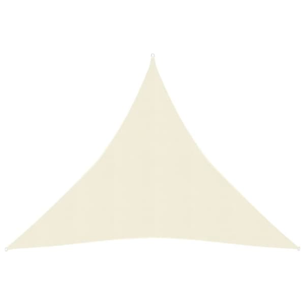Solsejl 4,5x4,5x4,5 m 160 g/m² HDPE cremefarvet - Solsejl - Læsejl - Home & Living