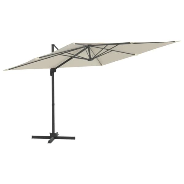 Frihängande parasoll med aluminiumstång sandvit 400x300 cm - Frihängande Parasoll - Parasoll - Home & Living