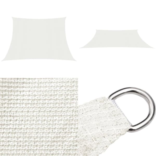 Solsejl 160 g/m² 4/5x3 m HDPE hvid - Solsejl - Solskærm - Home & Living