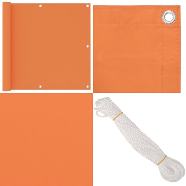 Balkongskärm orange 90x500 cm oxfordtyg - Balkongskärm - Balkongskärmar - Home & Living