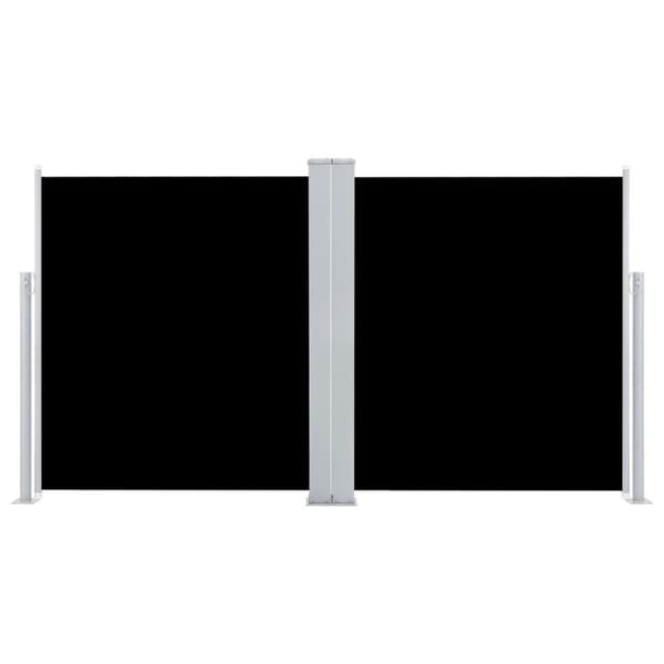 Sammenrullelig sidemarkise 140x600 cm sort - Sidemarkise - Sidemarkiser - Home & Living