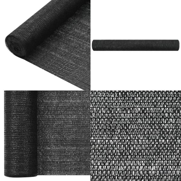 Näkösuoja musta 1,2x25 m HDPE 75 g/m² - Parvekkeen Suoja - Parvekkeen Suojat - Home & Living