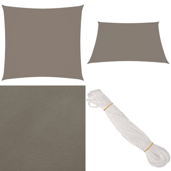 Solsegel oxfordtyg fyrkantigt 2x2 m taupe - Solsegel - Solskydd - Home & Living