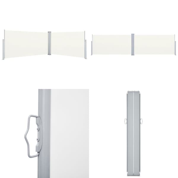 Sammenrullelig sidemarkise 160x600 cm cremefarvet - Sidemarkise - Sidemarkiser - Home & Living