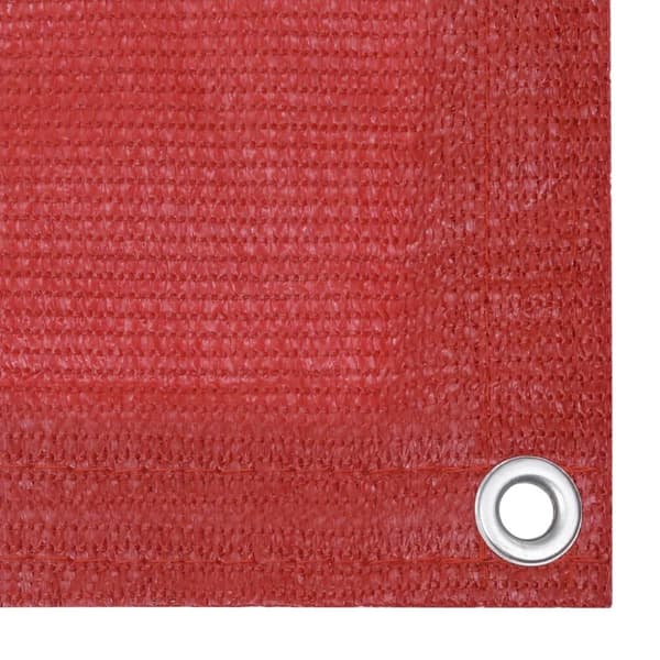 Parvekkeen suoja punainen 75x500 cm HDPE - Parvekkeen Suoja - Parvekkeen Suojat - Home & Living