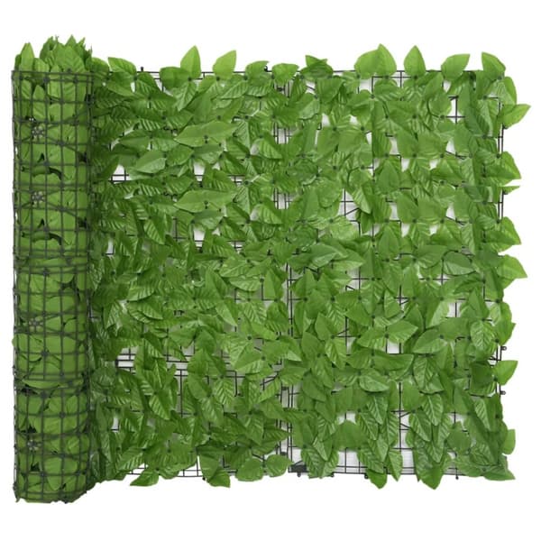 Parvekkeen suoja vihreillä lehdillä 600x100 cm - Parvekesuoja - Parvekesuojat - Home & Living