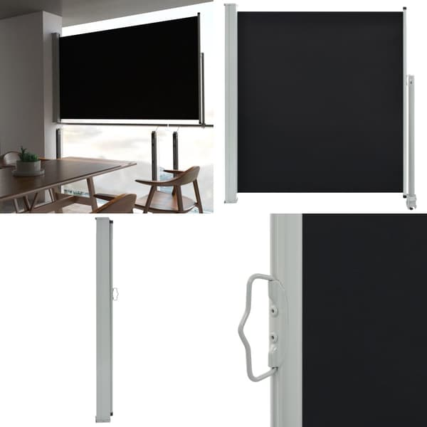 Infällbar sidomarkis 140 x 300 cm svart - Sidomarkis - Sidomarkiser - Home & Living