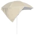 Miniatyrbillede 4 af 10: Strandparasol med sidevægge 215 cm sandfarvet - Strandparasol - Strandparasoller - Home & Living