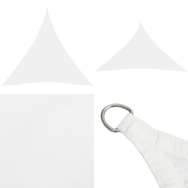 Solsegel Oxfordtyg trekantigt 4,5x4,5x4,5 m vit - Solsegel - Solskydd - Home & Living