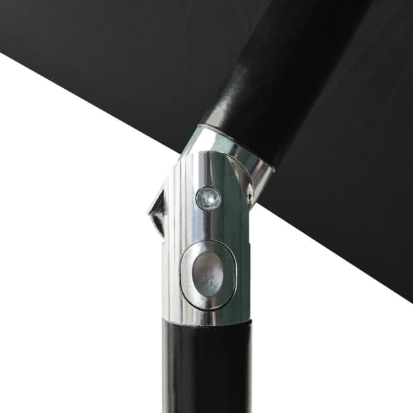 Parasol med aluminiumsstang i 3 niveauer 2 m sort - Parasol - Parasoller - Home & Living