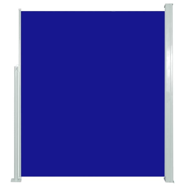 Sisäänvedettävä terassin sivumarkiisi 160x500 cm sininen - Sivumarkiisi - Sivumarkiisit - Home & Living