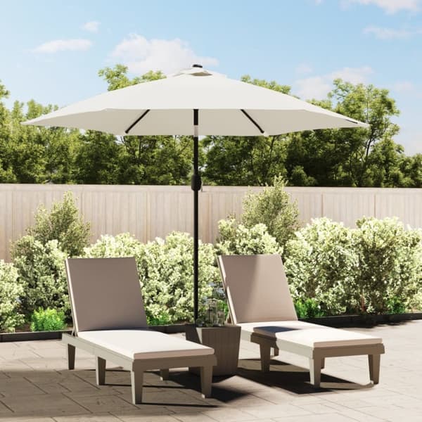 LED-hængeparasol 3 m sandhvid - LED Parasol - LED Parasoller - Home & Living