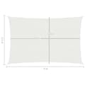 Pikkukuva 7 / 7: Aurinkopurje 160 g/m² valkoinen 2,5x4 m HDPE - Aurinkovarjopurje - Aurinkovarjopurjeet - Home & Living