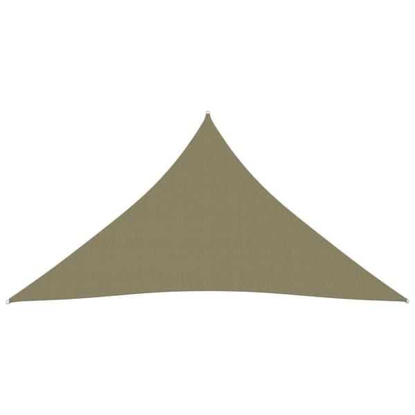 Solsejl 4x5x5 m oxfordstof trekantet beige - Solsejl - Læsejl - Home & Living