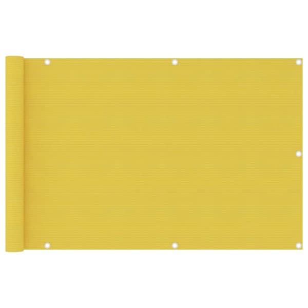 Parvekkeen suoja keltainen 90x400 cm HDPE - Parvekkeen Suoja - Parvekkeen Suojat - Home & Living