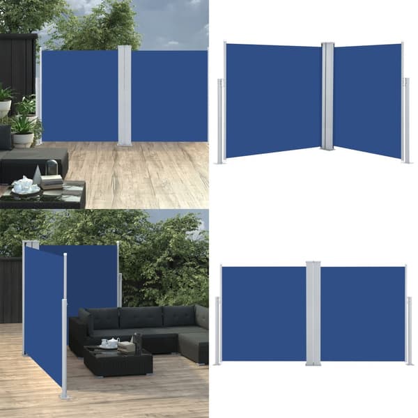 Infällbar sidomarkis blå 140x600 cm - Sidomarkis - Sidomarkiser - Home & Living