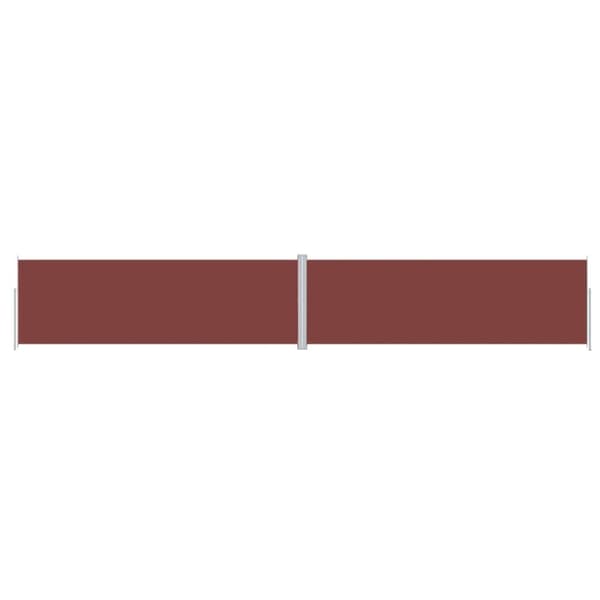Sammenrullelig sidemarkise 200x1200 cm brun - Sidemarkise - Sidemarkiser - Home & Living