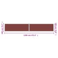 Miniatyrbillede 9 af 9: Sammenrullelig sidemarkise 200x1200 cm brun - Sidemarkise - Sidemarkiser - Home & Living