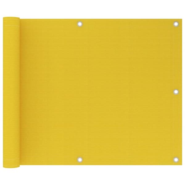 Parvekkeen suoja keltainen 75x600 cm HDPE - Parvekkeen Suoja - Parvekkeen Suojat - Home & Living