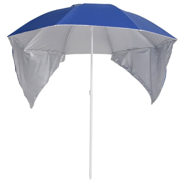 Rantavarjo sivuseinillä sininen 215 cm - Rantavarjo - Rantavarjot - Home & Living