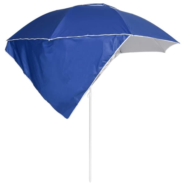 Rantavarjo sivuseinillä sininen 215 cm - Rantavarjo - Rantavarjot - Home & Living