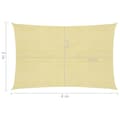 Pikkukuva 7 / 7: Aurinkopurje 160 g/m² beige 3x4 m HDPE - Aurinkovarjopurje - Aurinkovarjopurjeet - Home & Living