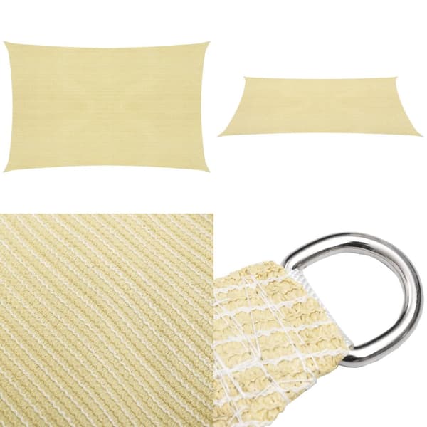 Aurinkopurje 160 g/m² beige 3x4 m HDPE - Aurinkovarjopurje - Aurinkovarjopurjeet - Home & Living