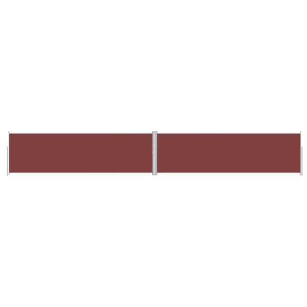 Sammenrullelig sidemarkise 180x1200 cm brun - Sidemarkise - Sidemarkiser - Home & Living