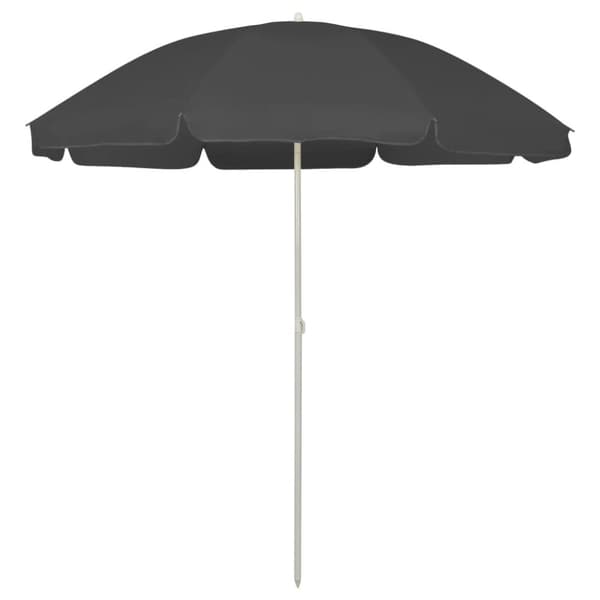 Strandparasol 240 cm antracitgrå - Strandparasol - Strandparasoller - Home & Living