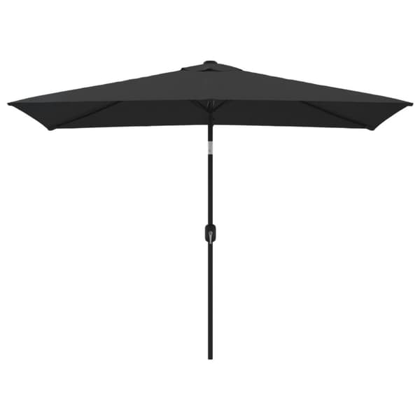 Trädgårdsparasoll med metallstång 300x200 cm svart - Parasoll - Parasoll - Home & Living