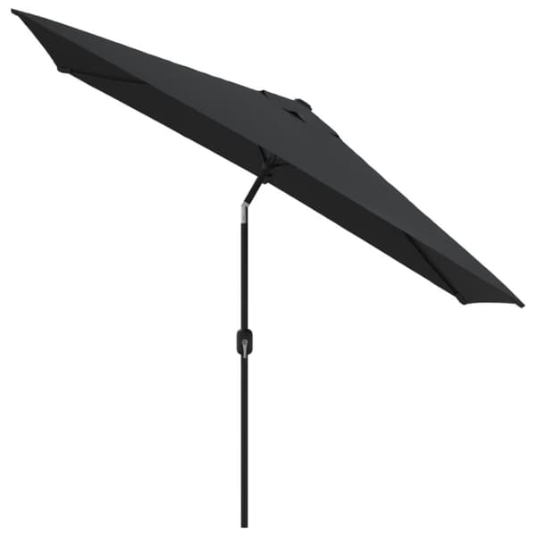 Trädgårdsparasoll med metallstång 300x200 cm svart - Parasoll - Parasoll - Home & Living