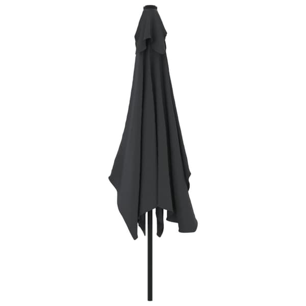 Udendørs parasol med metalstang 300 x 200 cm sort - Parasol - Parasoller - Home & Living