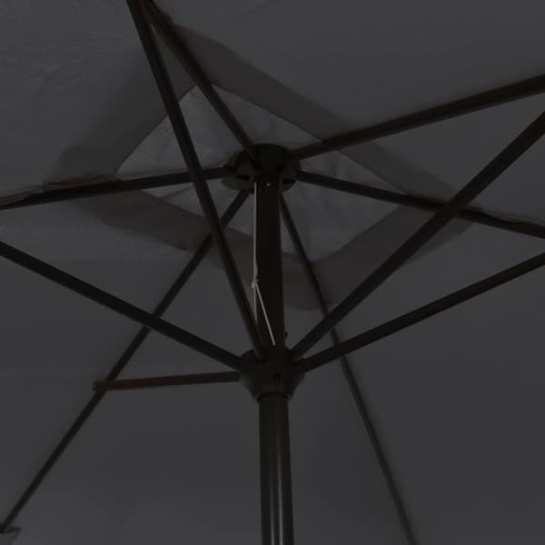 Udendørs parasol med metalstang 300 x 200 cm sort - Parasol - Parasoller - Home & Living