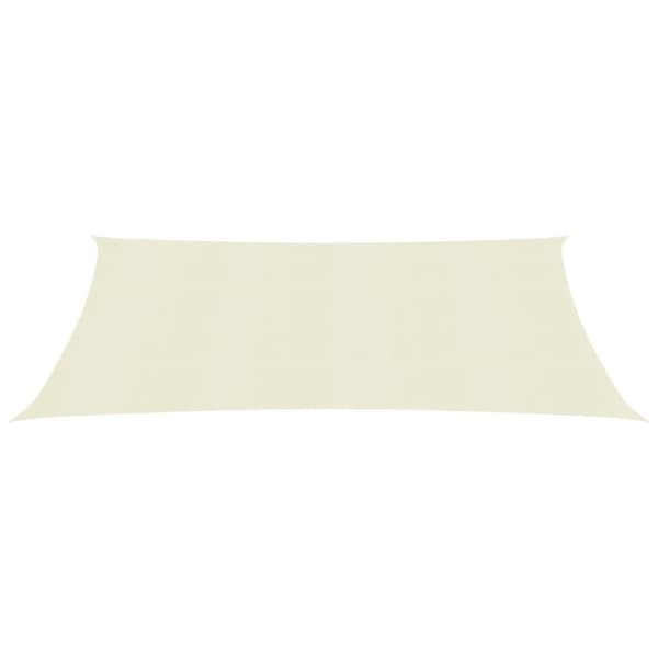 Solsejl 160 g/m² 4x7 m HDPE cremefarvet - Solsejl - Solskærm - Home & Living