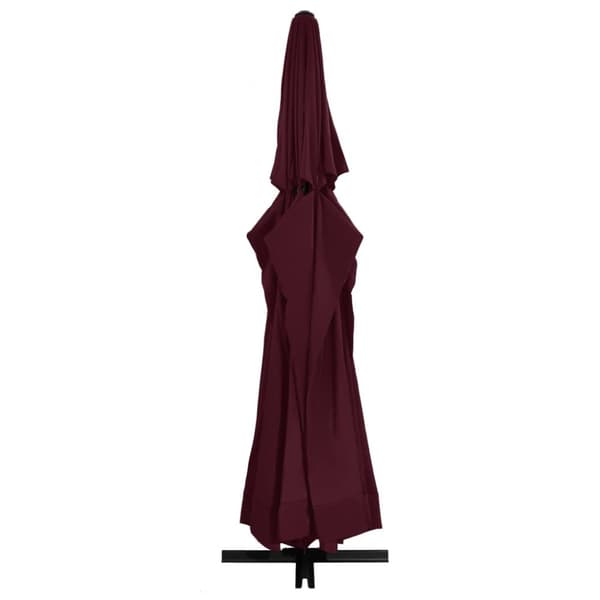 parasol med aluminiumsstang 600 cm bordeaux