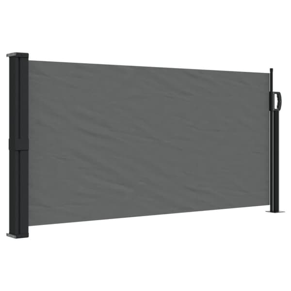 Infällbar sidomarkis antracit 100x500 cm