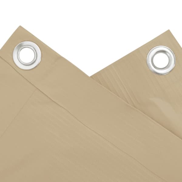 Balkongskärm beige 90x300 cm oxfordtyg