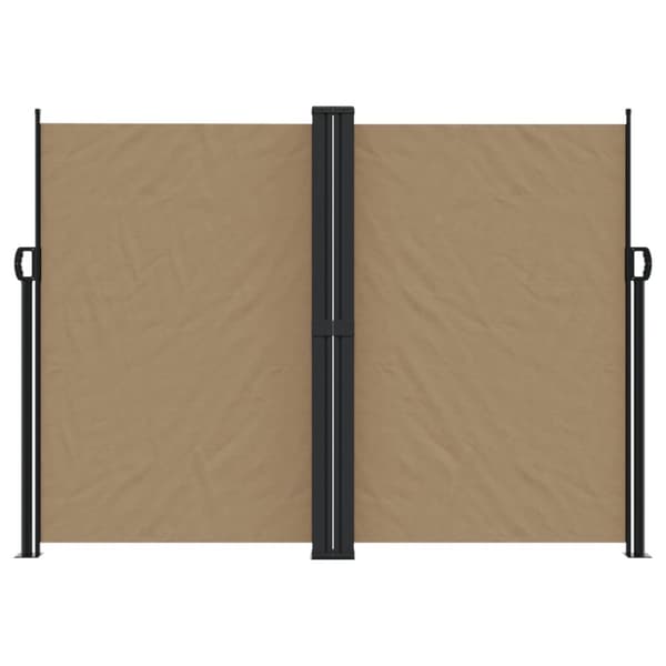 Infällbar sidomarkis taupe 180x600 cm