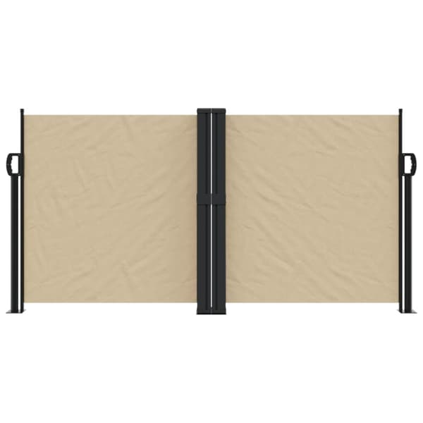 Infällbar sidomarkis beige 120x1000 cm