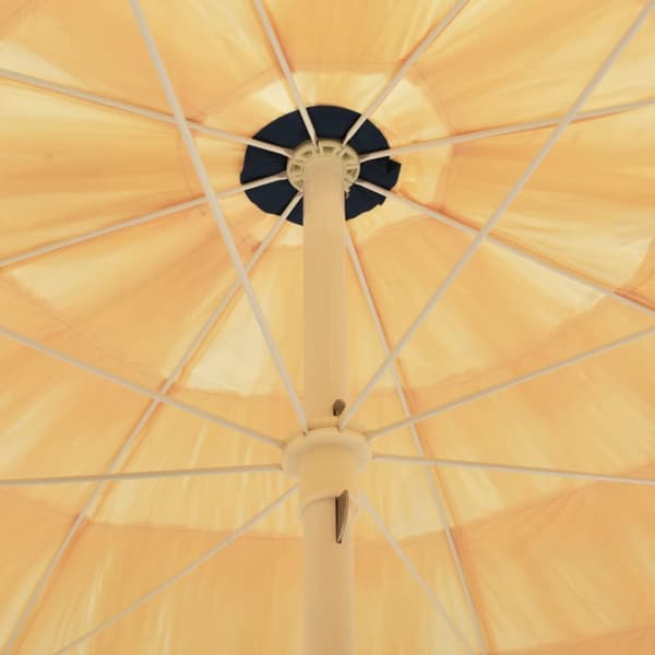 strandparasol Hawaii-stil 300 cm naturfarvet
