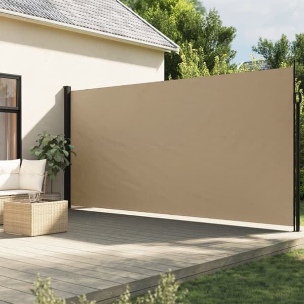 Indragbar sidomarkis beige 220x500 cm