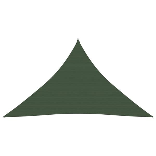 Solsegel 160 g/m² mörkgrön 2,5x2,5x3,5 m HDPE