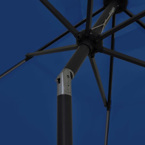 Aurinkovarjo LED-valot alumiinitolpalla 300 cm taivaansininen