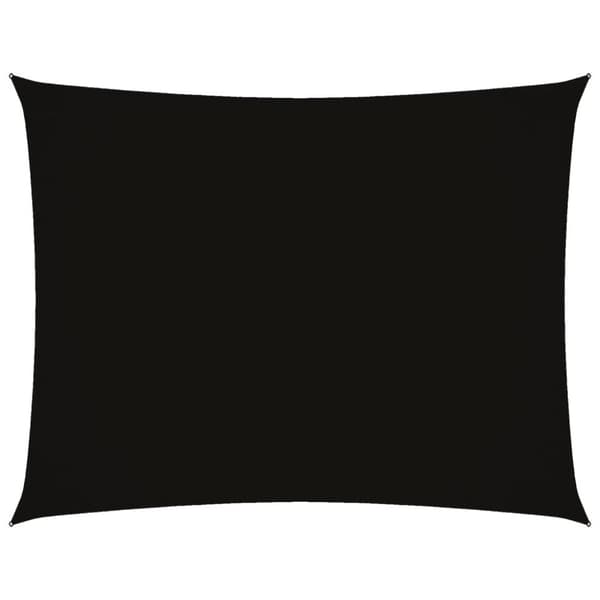 Solsegel oxfordtyg rektangulärt 2,5x3,5 m svart