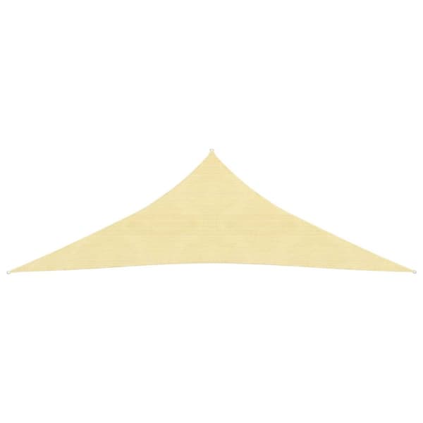 solsejl 5x5x6 m 160 g/m² HDPE beige