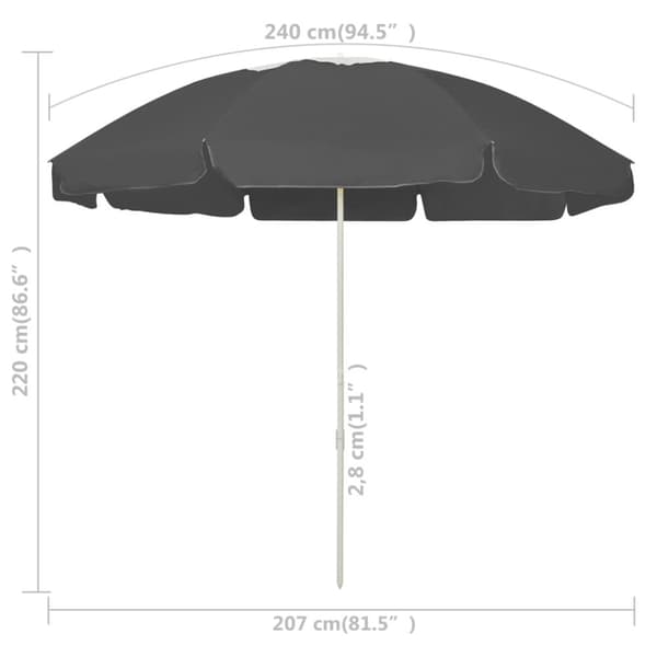 Rantavarjo antrasiitti 240 cm